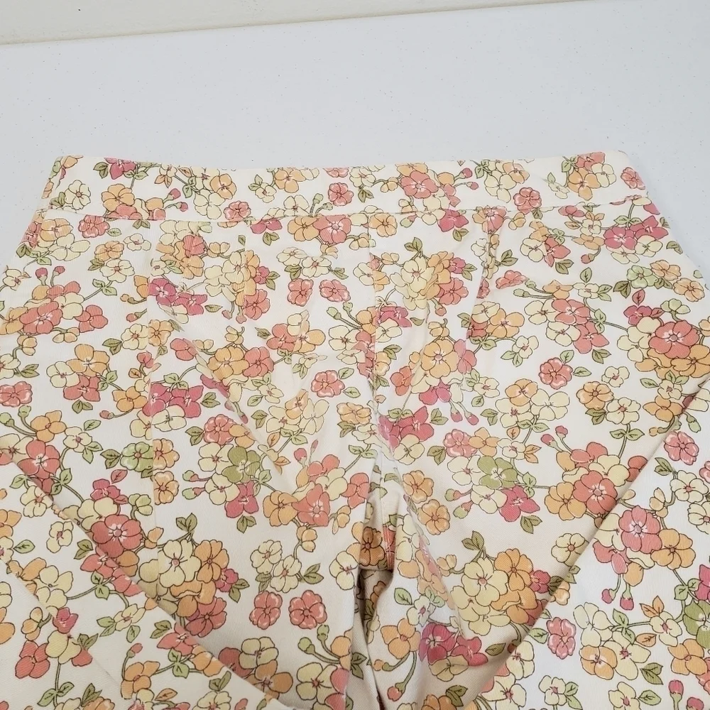 Loft Petites Womens Floral Marisa Cropped Pants Size 2P - Picture 5 of 8